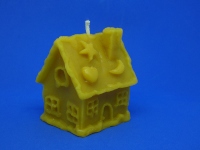 Bougie Chaumière (L 5,5 cm, l 4,5 cm, h 6,5 cm environ)